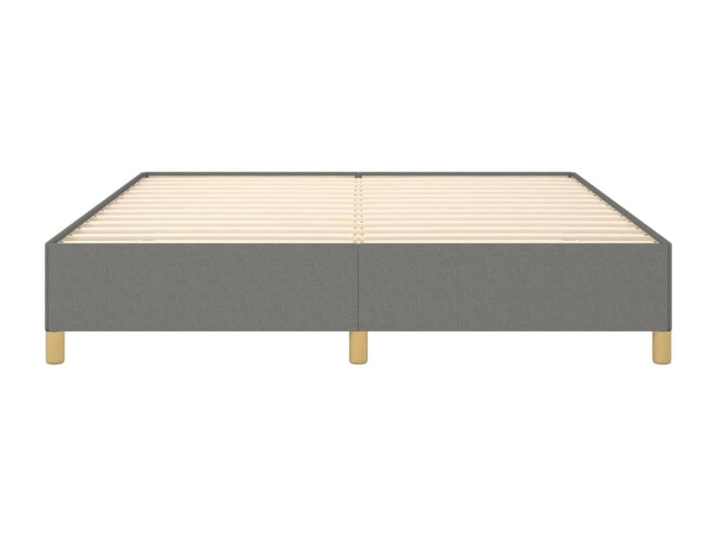 Struttura letto in tessuto grigio, 180 x 200 cm