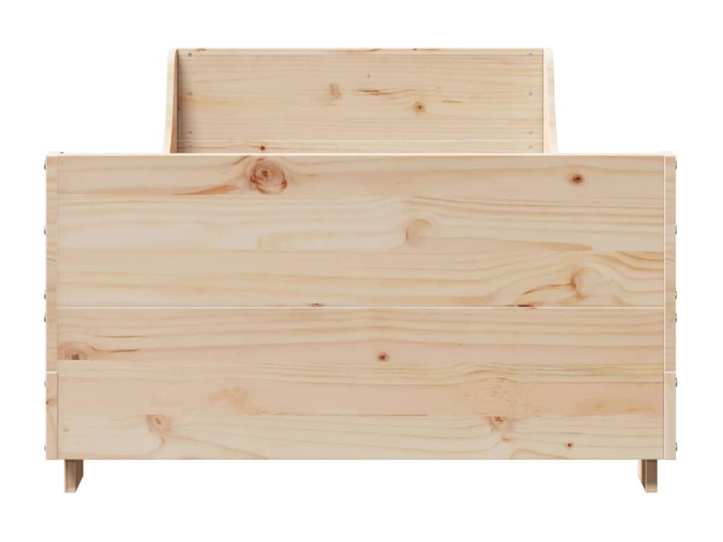 Struttura letto marrone, 90 x 190 cm