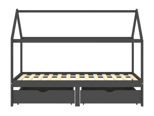 Struttura letto grigia, 90 x 200 cm