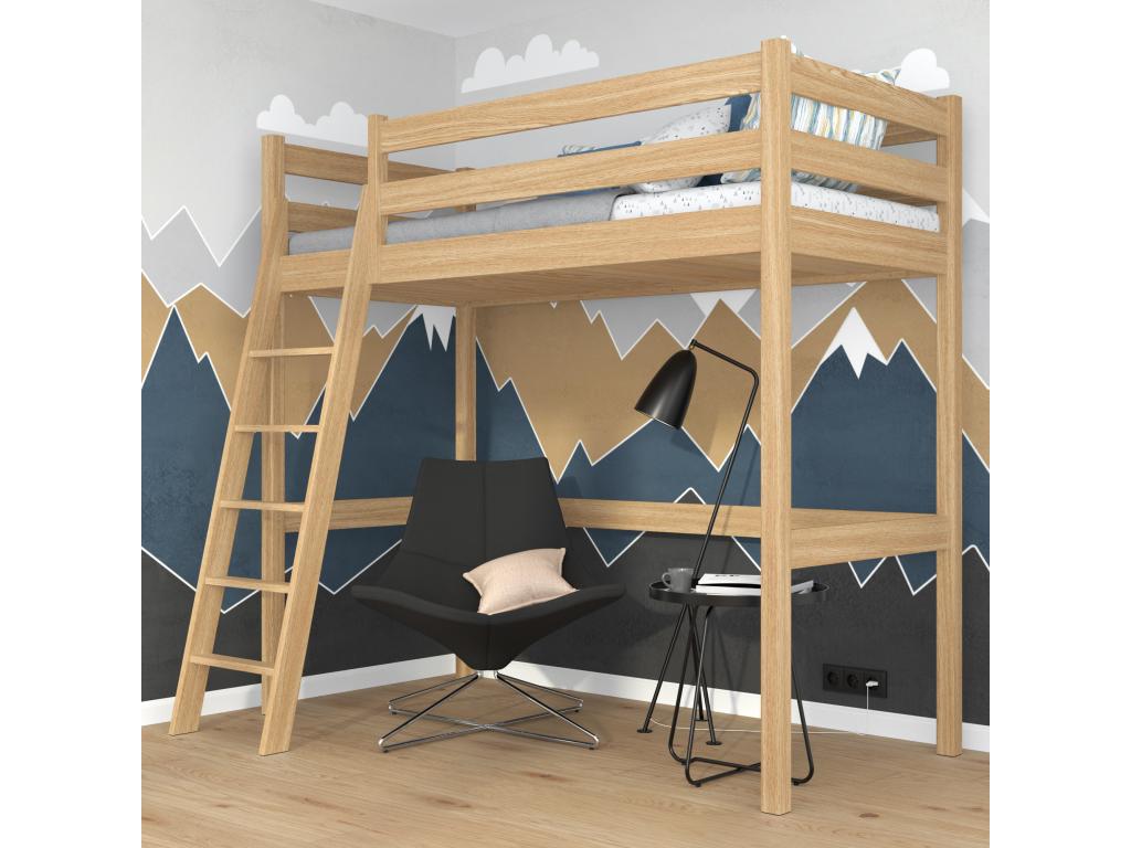 Struttura letto marrone, 100 x 180 cm