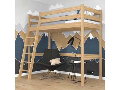 Struttura letto marrone, 100 x 180 cm