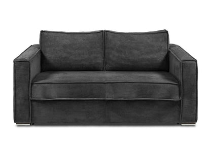 Divano letto trasformabile in velluto grigio antracite