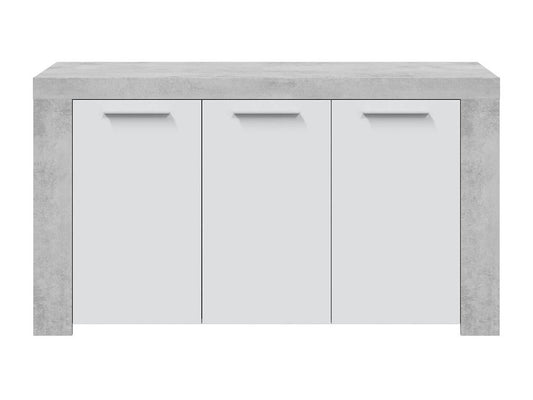 Credenza bianca a 3 ante, 80 x 144 x 42 cm