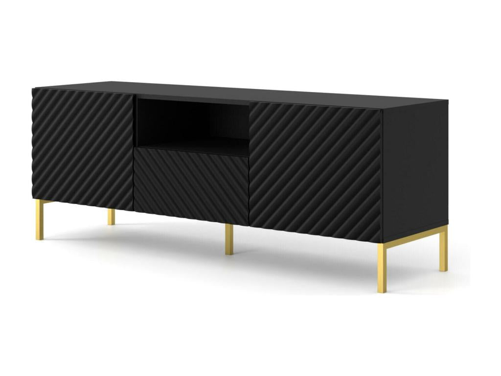 Mobile TV nero, 150 x 42 x 56 cm