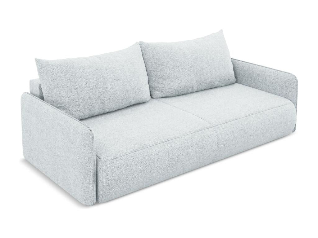Divano letto trasformabile in tessuto blu