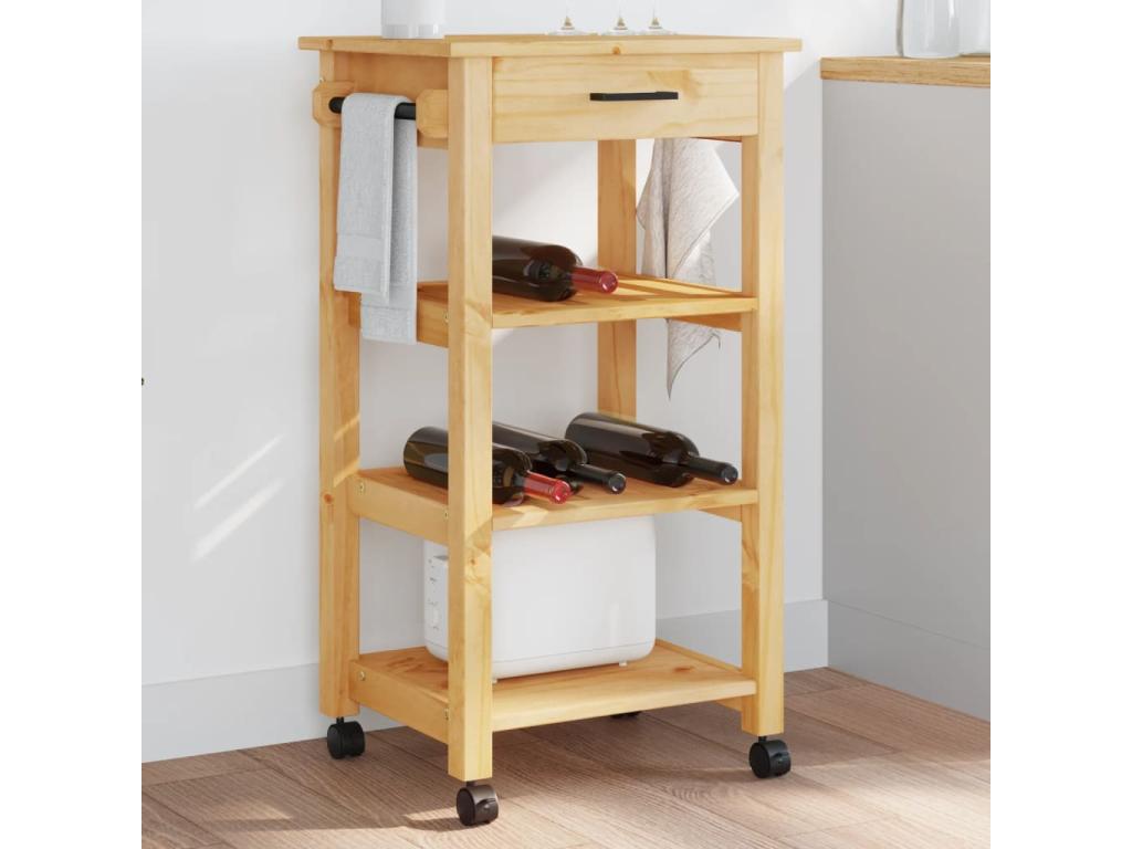 Mobili per la casa in legno massello naturale, 48 x 40 x 90 cm