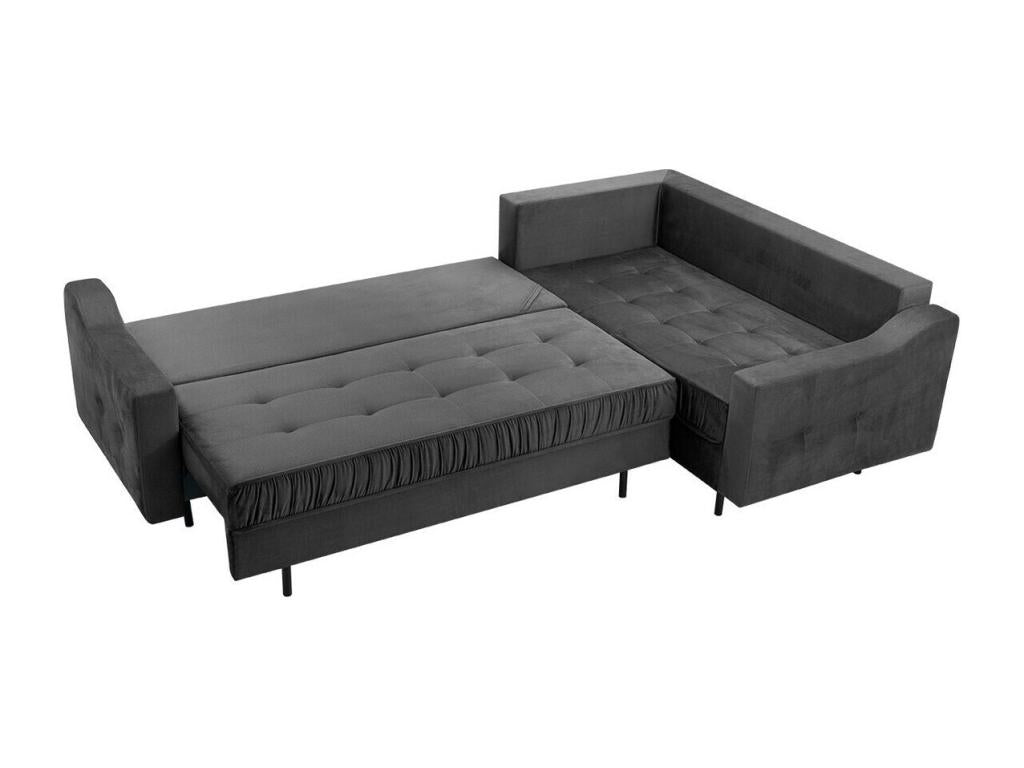 Divano grigio, 289 x 185 x 105 cm