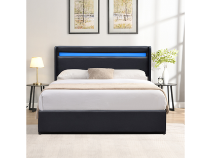 Struttura letto nera, 160 x 200 cm