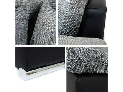 Divano grigio, 277 x 158 x 76 cm