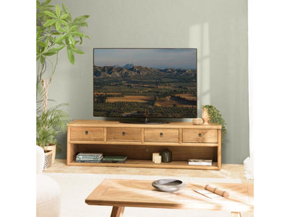 Mobile TV marrone a 4 cassetti