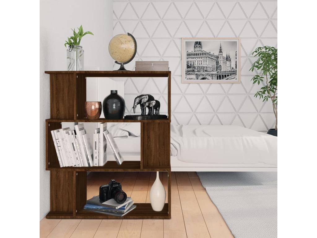 Libreria in legno ingegnerizzato marrone, 80 x 24 x 96 cm
