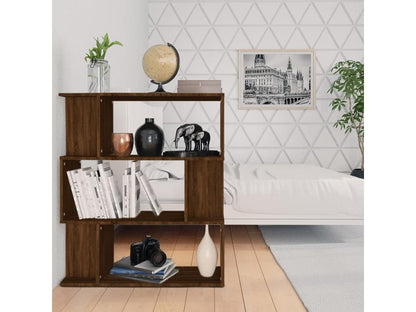 Libreria in legno ingegnerizzato marrone, 80 x 24 x 96 cm