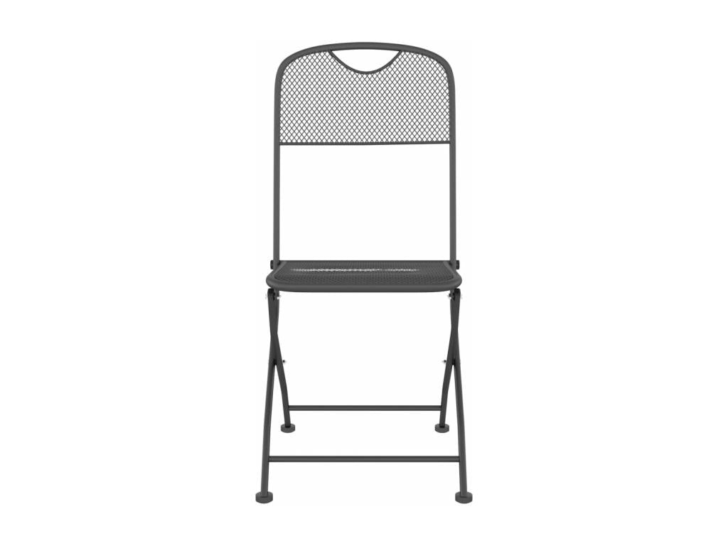 Set di mobili da esterno in metallo grigio
