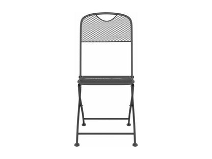 Set di mobili da esterno in metallo grigio