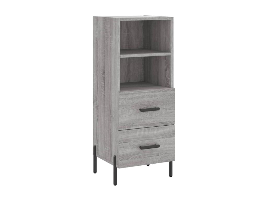 Credenza in legno ingegnerizzato grigio, 34,5 x 34 x 180 cm