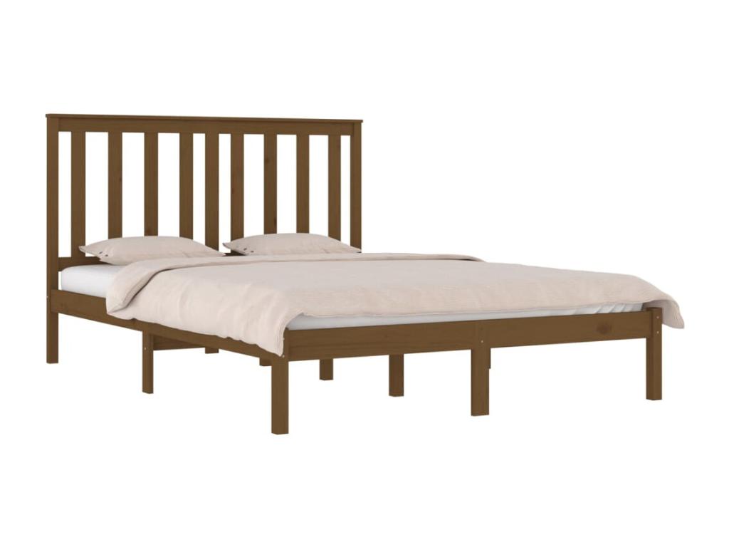 Struttura letto marrone, 200 x 200 cm