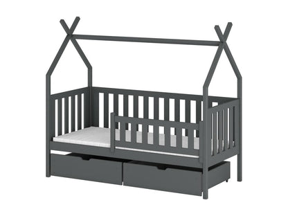 Struttura letto grigia, 80 x 190 cm