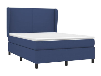 Struttura letto in tessuto blu, 140 x 190 cm