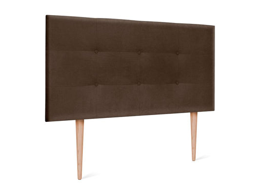 Struttura letto in tessuto marrone, 105 x 115 cm