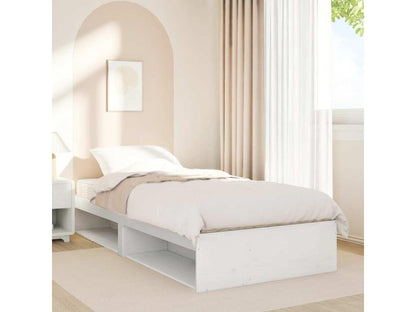 Struttura letto bianca, 90 x 190 cm