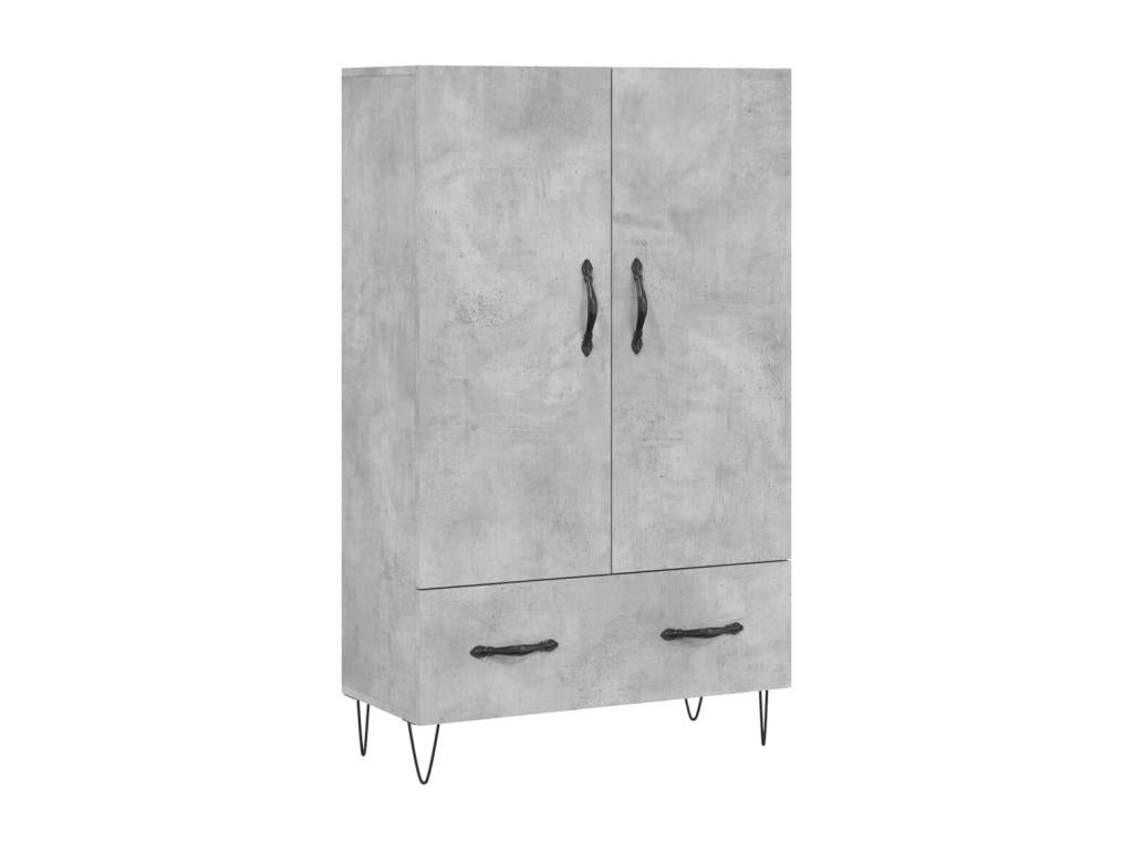Credenza in legno ingegnerizzato grigio, 69,5 x 31 x 115 cm