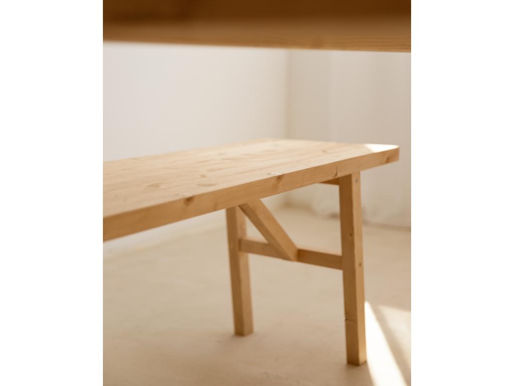 Panca marrone, 150 x 45 cm