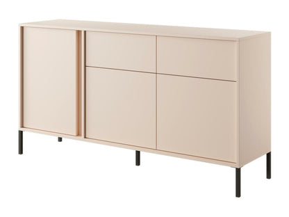 Cassettiera beige, 154 x 40 x 82 cm