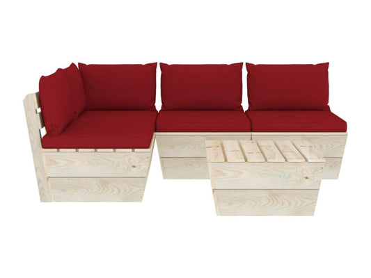 Set di mobili da esterno rossi