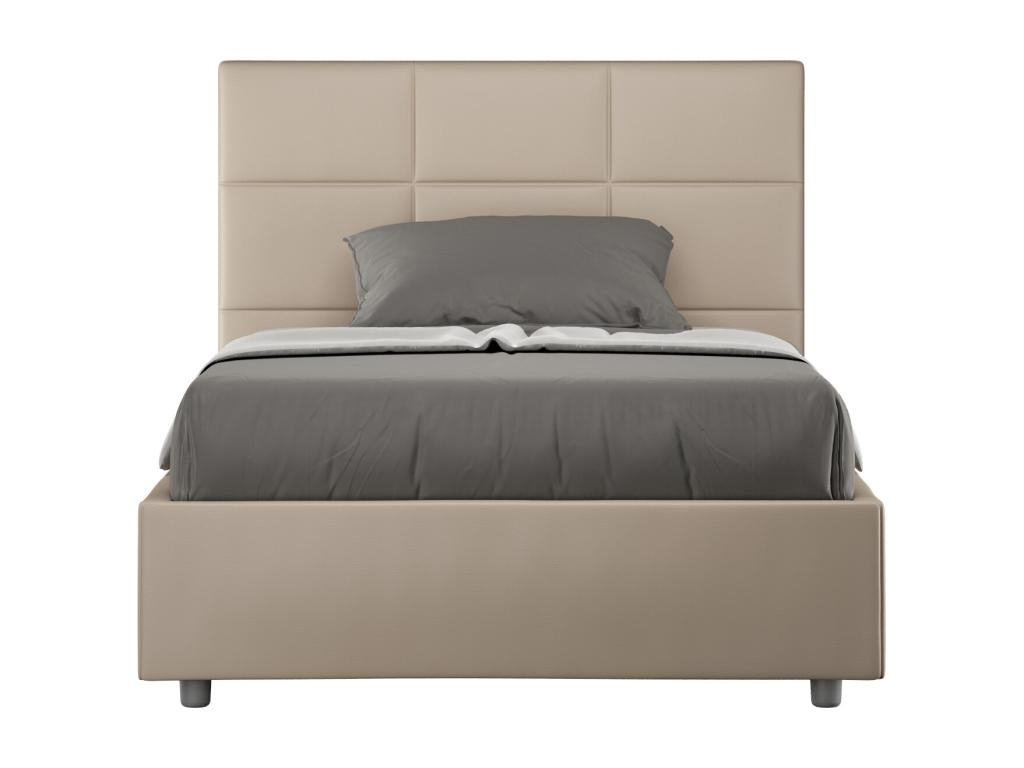 Struttura letto in similpelle, 140 x 210 cm