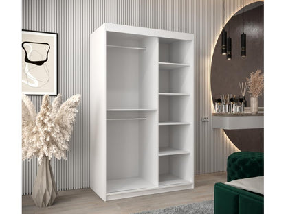 Armadio bianco a 2 ante, 120 x 62 x 200 cm