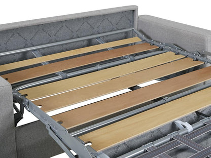 Divano letto convertibile nero in memory foam