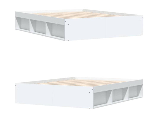 Struttura letto bianca, 150 x 200 cm