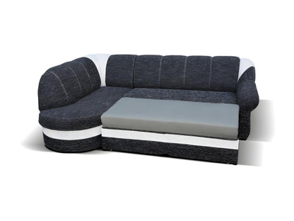 Divano letto trasformabile in velluto blu