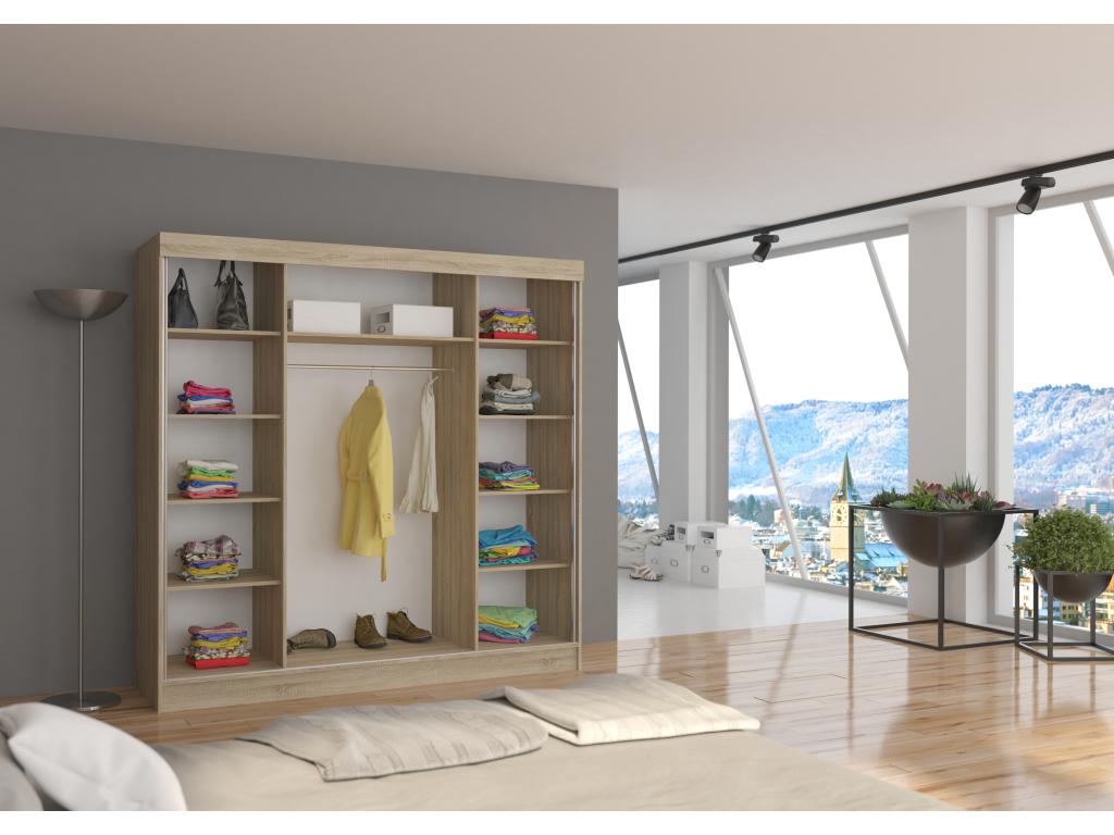 Armadio bianco a 2 ante