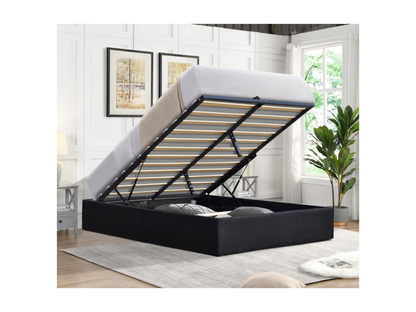 Struttura letto nera, 160 x 200 cm