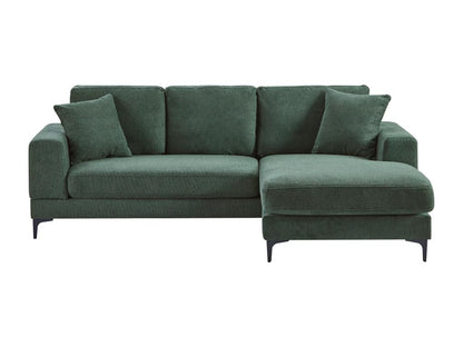 Divano in tessuto verde