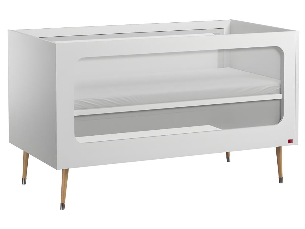 Struttura letto bianca a 4 cassetti