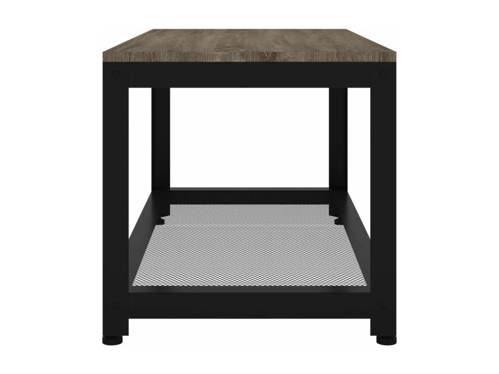Tavolino da caffè in ferro grigio, 90 x 45 x 45 cm
