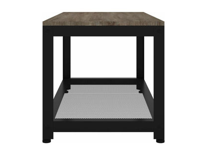 Tavolino da caffè in ferro grigio, 90 x 45 x 45 cm