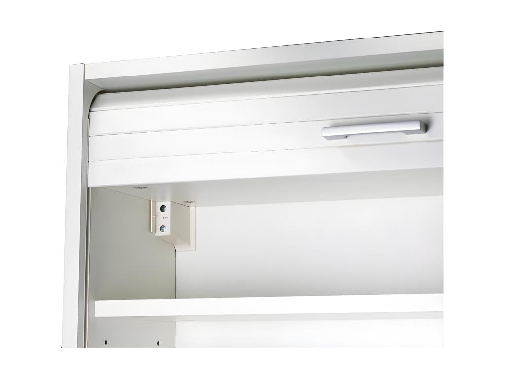 Mobile bianco per la casa con contenitore, 1 anta