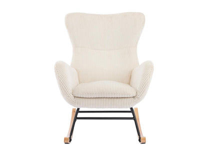 Sedia in velluto beige