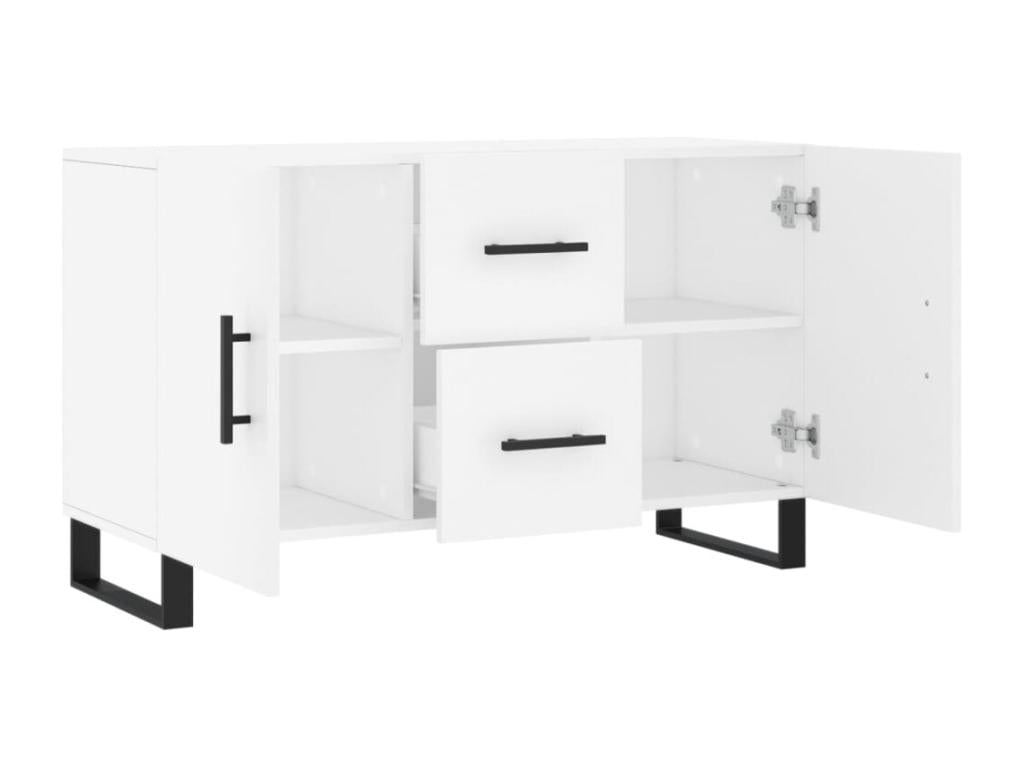 Credenza in legno ingegnerizzato bianco, 100 x 36 x 60 cm