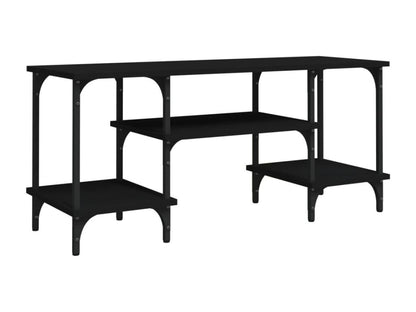 Mobile TV in legno ingegnerizzato nero, 102 x 35 x 45,5 cm