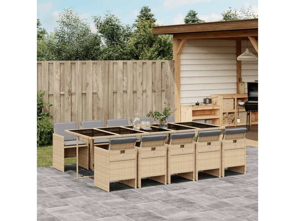 Set di mobili da esterno beige