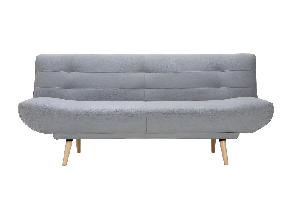 Divano letto convertibile in tessuto grigio