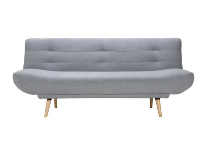 Divano letto convertibile in tessuto grigio