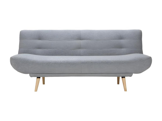 Divano letto convertibile in tessuto grigio