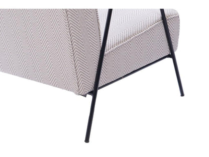 Poltrona in tessuto beige