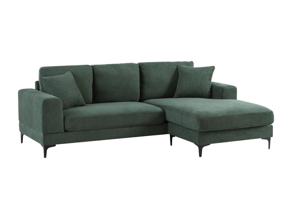 Divano in tessuto verde