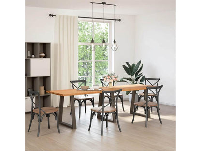 Tavolo da pranzo marrone, 280 x 80 x 74 cm